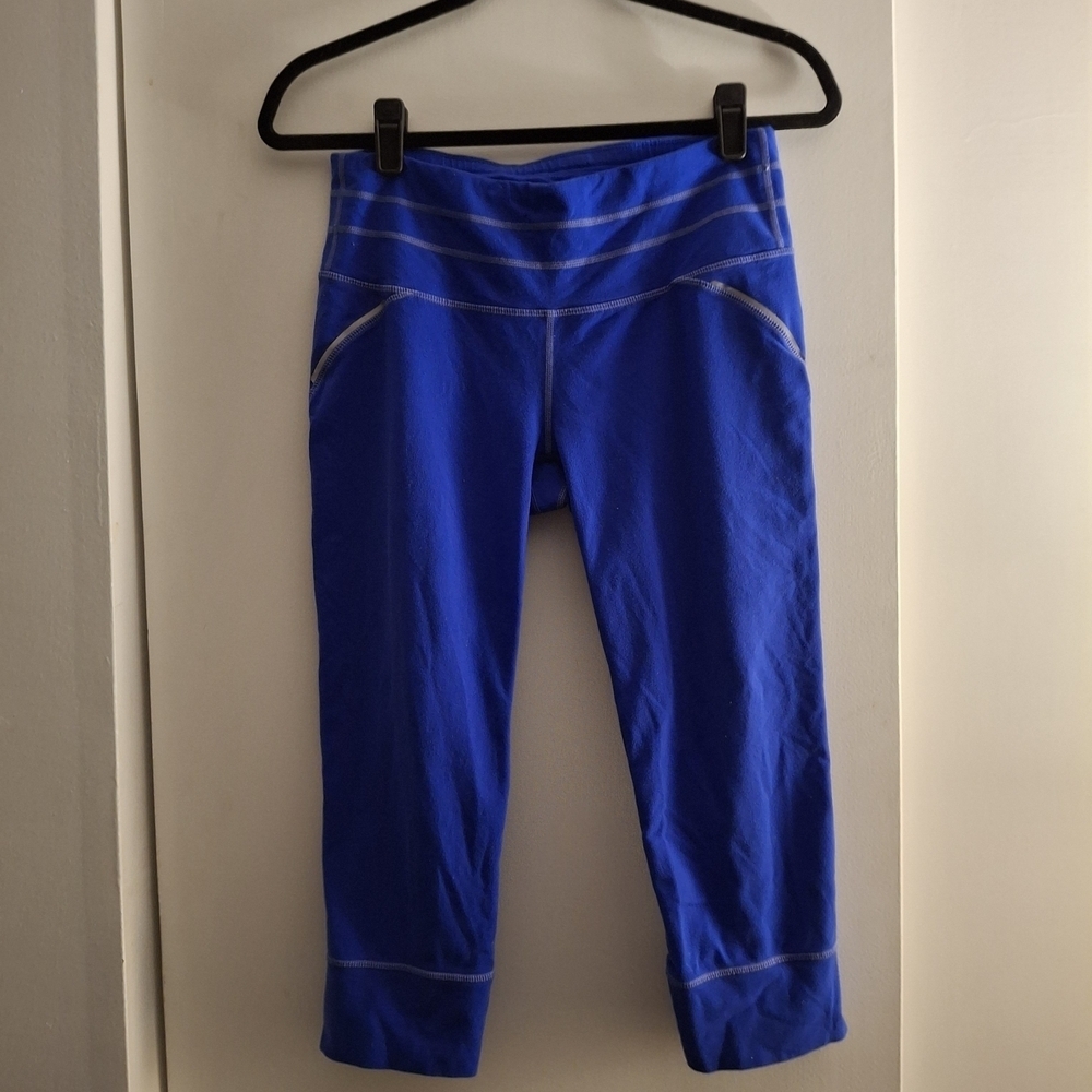 Athleta Women's Royal Blue Relay Crop Tight Leggings